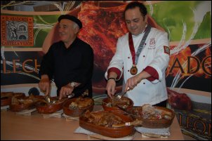 La Asociación de Asadores presenta en Madrid los IX Encuentros Gastronómicos del Lechazo Asado de Castilla y León.